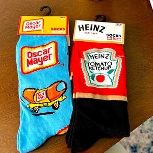 Oscar Mayer hot dog Heinz ketchup sock bundle